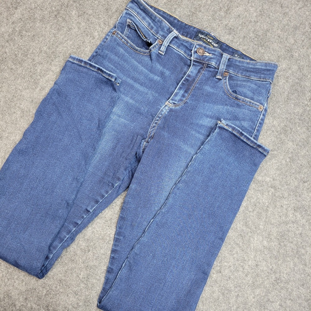 Lucky Brand Ava Legging Jeans Womens 4/27 Blue Denim Single Stitch Skinny Leg